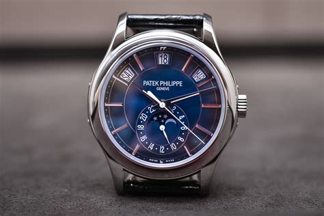 patek philippe 5205g blue|Patek Philippe annual calendar price.